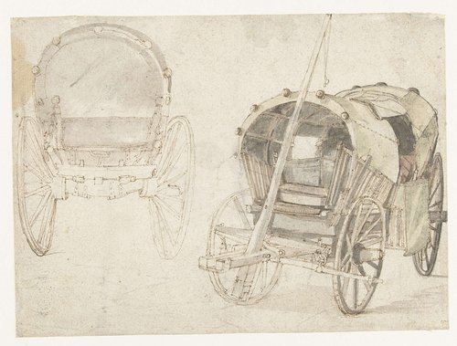 Twee reiswagens