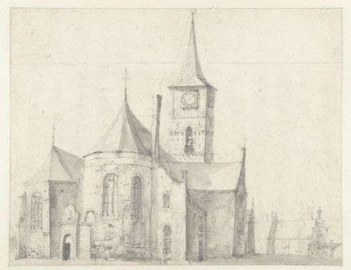 Romaanse kerk, gezien vanuit het noordoosten.