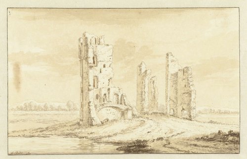 Ruïne van het huis te Kleef bij Haarlem