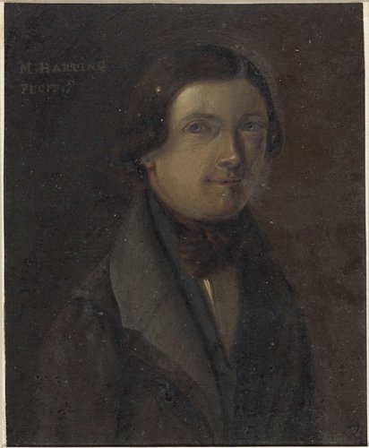 Portret van Martinus Harting by Martinus Harting