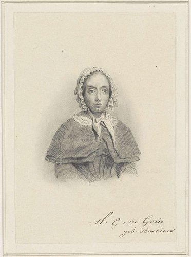 Portret van Maria Geertruida de Goeje-Barbiers
