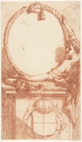 Ontwerp voor het kader rond een portret van Hendrik VIII