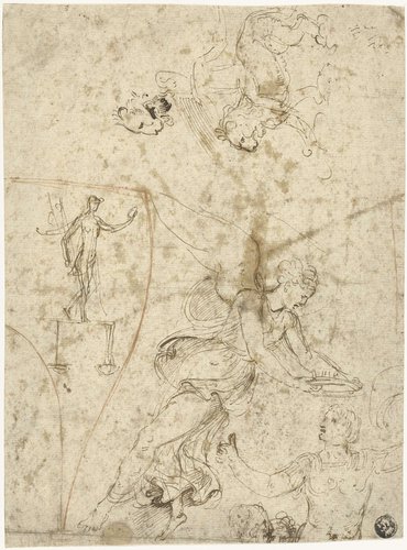 Gevleugelde genie kroont een veldheer