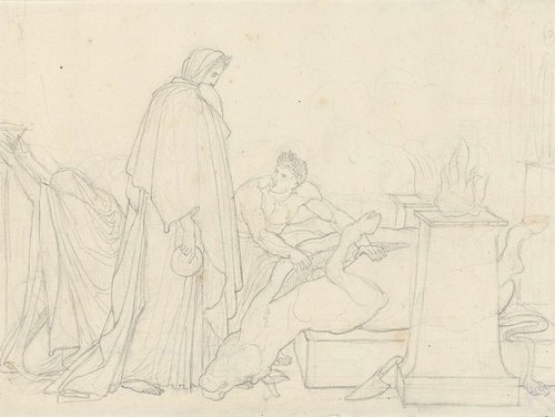 Historie van Dido, vermoedelijk ontwerpen voor illustraties voor de Vergilius-Uitgave van Diderot uit 1791