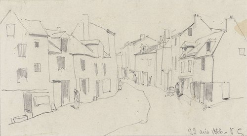 Straat in een Frans stadje