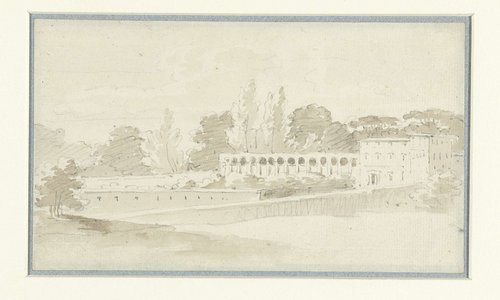 Gezicht bij het Casino Borghese