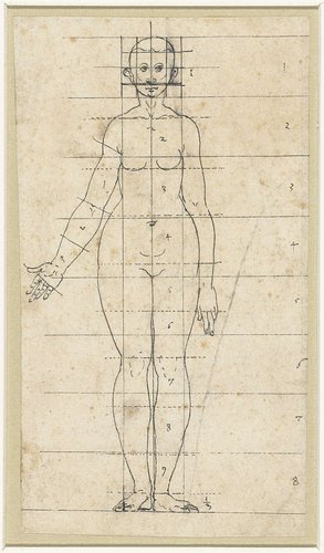 Proportiefiguur by Hans Sebald Beham