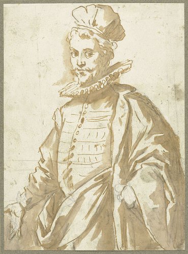Portret van een zwierig man