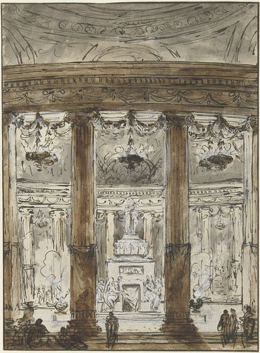 Interieur van een mausoleum