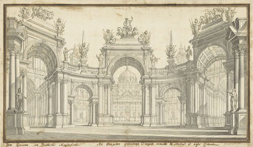 Decorontwerp van het Forum Romanum