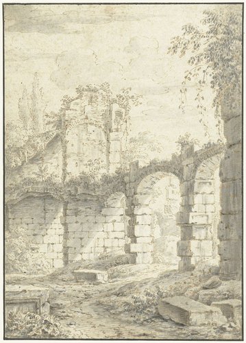 Romeinse ruïnes by Johann Franz Ermels (der Ältere)
