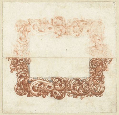 Ontwerp voor een lijst met acanthusbladeren by anonymous