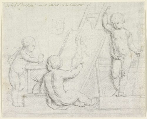 Allegorie op de schilderkunst by anonymous