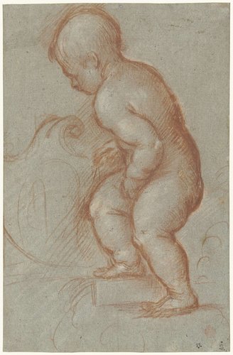 Putto met een wapenschild