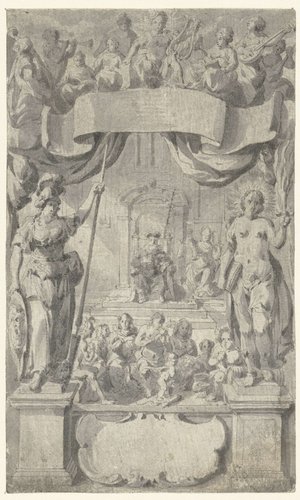 Titelblad met allegorische figuren