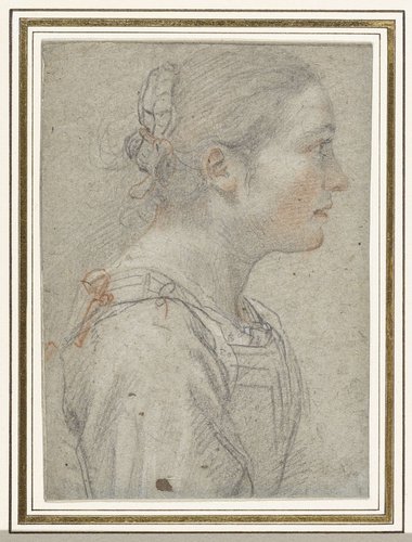 Portret van een onbekende jonge vrouw
