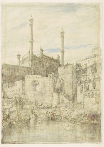 Aan de Ganges bij Benares