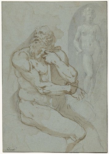 Neptunus voor een nis met Amphitrite (?)