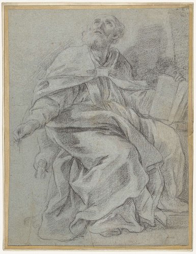 De H. Hilarius, de Drieëenheid aanschouwende