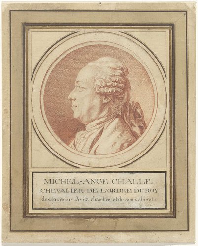 Portret van de kunstenaar Charles-Michel-Ange Challe