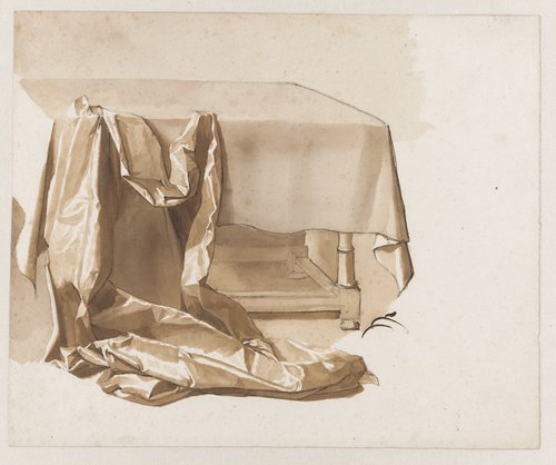 Draperie op een tafel