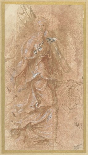 Vrouw en een mascaron