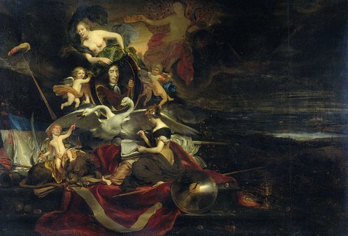 Allegory on the Dutch Raid on the Medway (1667), with a Portrait of Cornelis de Witt