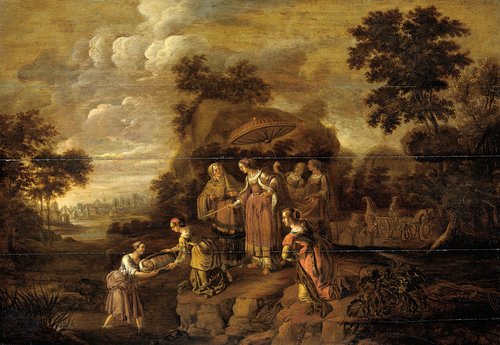 Farao's dochter vindt Mozes in het biezen mandje