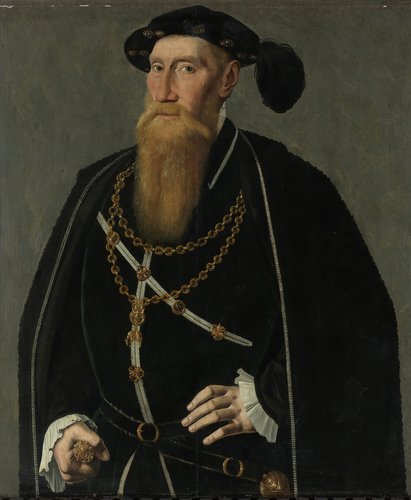Reinout III van Brederode (1493-1556), Heer van Vianen. Deken der Orde van het Gulden Vlies, raad en kamerheer van Karel V