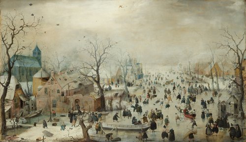 Winter Landscape with Iceskaters