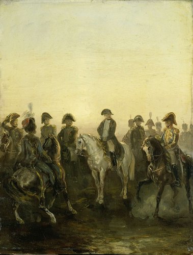 Napoleon met zijn staf