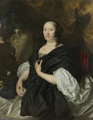 Catharina van der Voort (1622-74). Second wife of Pieter de la Court