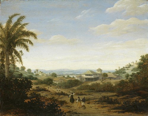 Landschap bij de rivier Senhor de Engenho, Nederlands-Brazilië