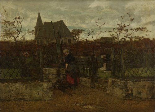 Een bleekveld by Jacob Maris