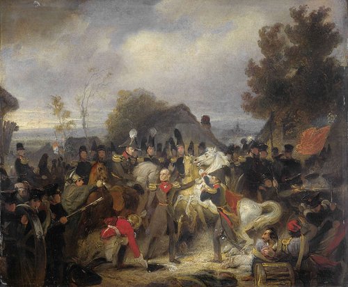 The Prince of Orange, later King Willem II, changing his Wounded Horse during the Battle of Boutersem, 12 August 1831