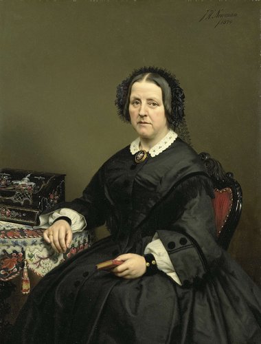 Wilhelmina Margaretha van den Bosch (1807-74). Echtgenote van Gerard Johan Verloren van Themaat