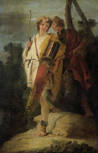 Telemachus en Mentor by Giovanni Battista Tiepolo