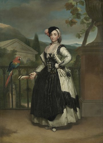 Portret van Doña Isabel Parreño Arce Ruiz de Alarcón y Valdes, marquesa de Llano