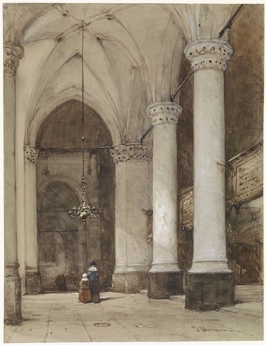 Southern aisle of the Great Church at The Hague
