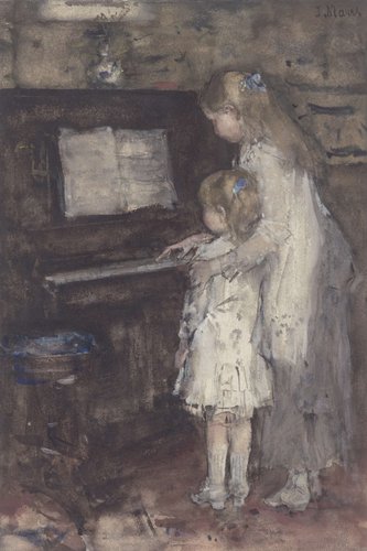 Two Girls at the Piano