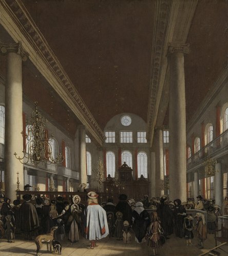 Interior of the Portuguese Synagogue in Amsterdam