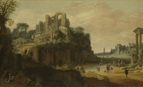 Roman Landscape with Ruins
