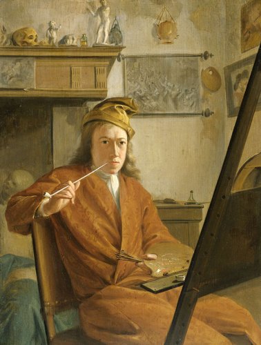 Portret van een schilder, misschien de schilder zelf