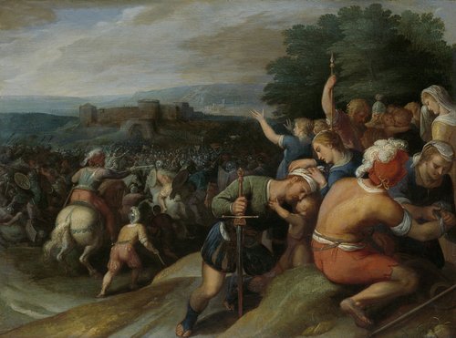De Bataven sluiten de Romeinen bij Vetera in