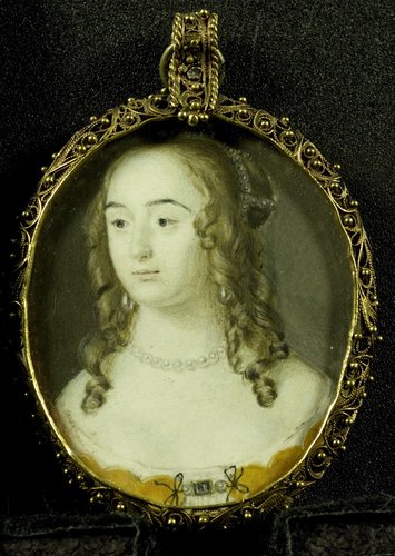 Portret van Henriette Marie (1626-51) van de Paltz, dochter van Frederik V, koning van Bohemen, bijgenaamd de 'Winterkoning'