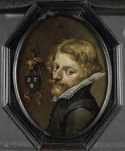 Portret van een schilder (een zelfportret ?) by anonymous