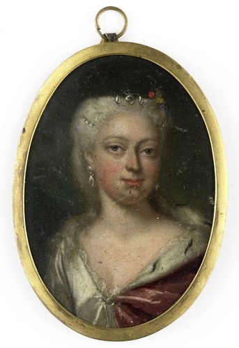 Portrait of Anna van Hannover (1709-59). Wife of Prince Willem IV