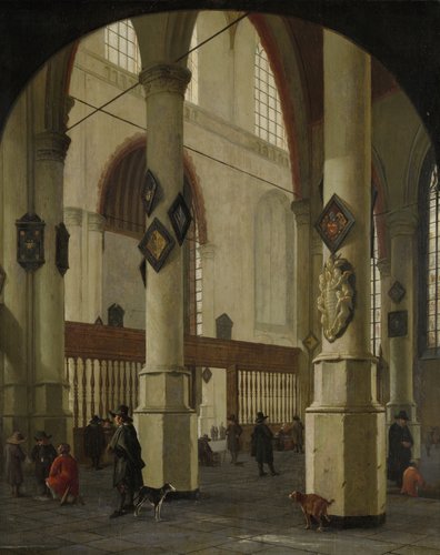 Interior of the Oude Kerk in Delft