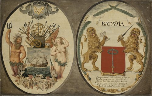 De wapens van de VOC en Batavia by Jeronimus Becx (II)