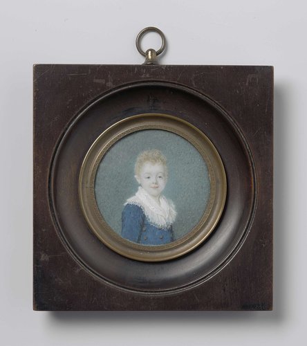 Portret van een zesjarig jongetje uit de familie Bus